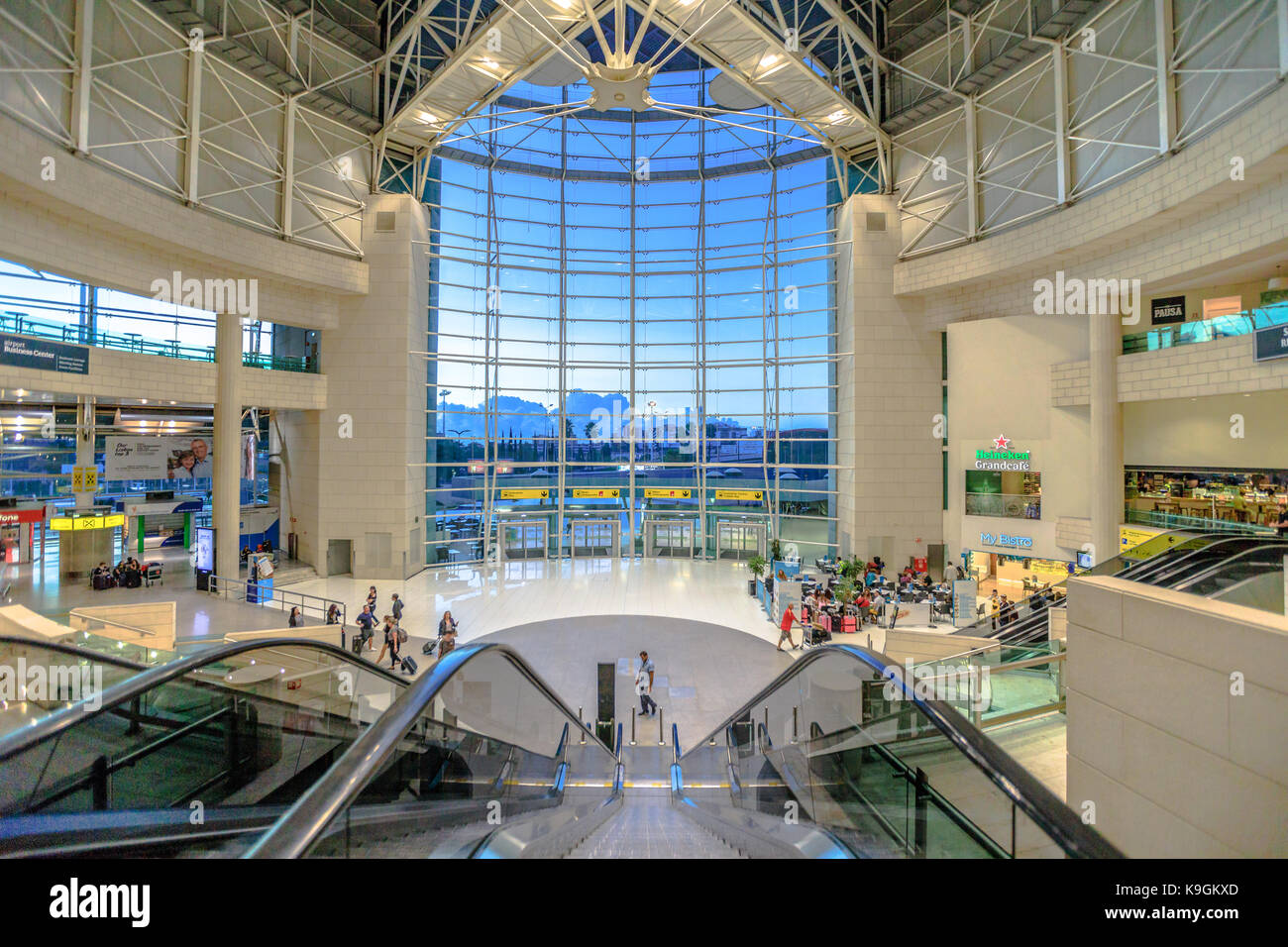 Lisbon Humberto Delgado Airport Stock Photo