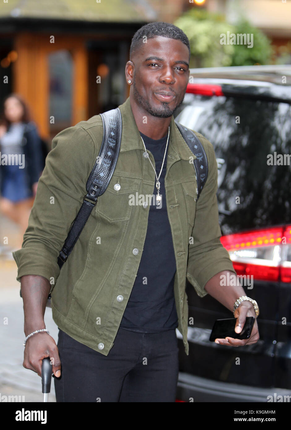 Marcel Somerville outside ITV Studios Featuring Marcel Somerville