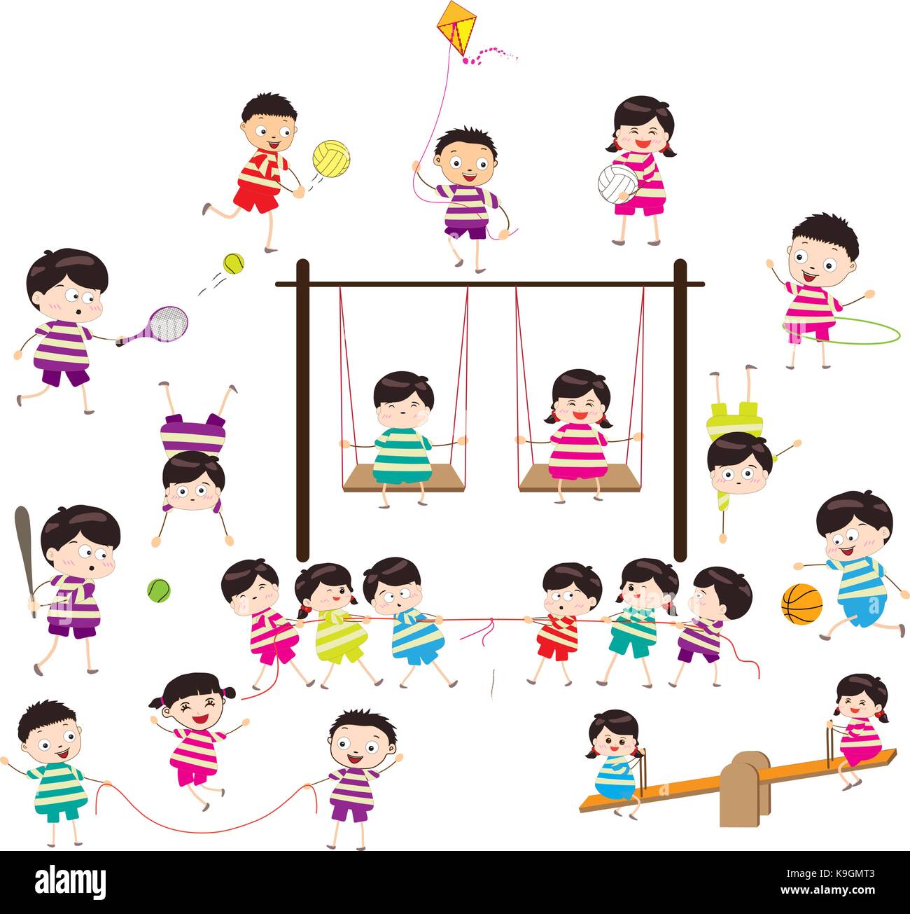 sport for kids healthy lifestyle Stock Vector
