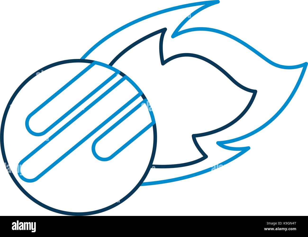 asteroid rock falling science meteorite nature vector illustration ...
