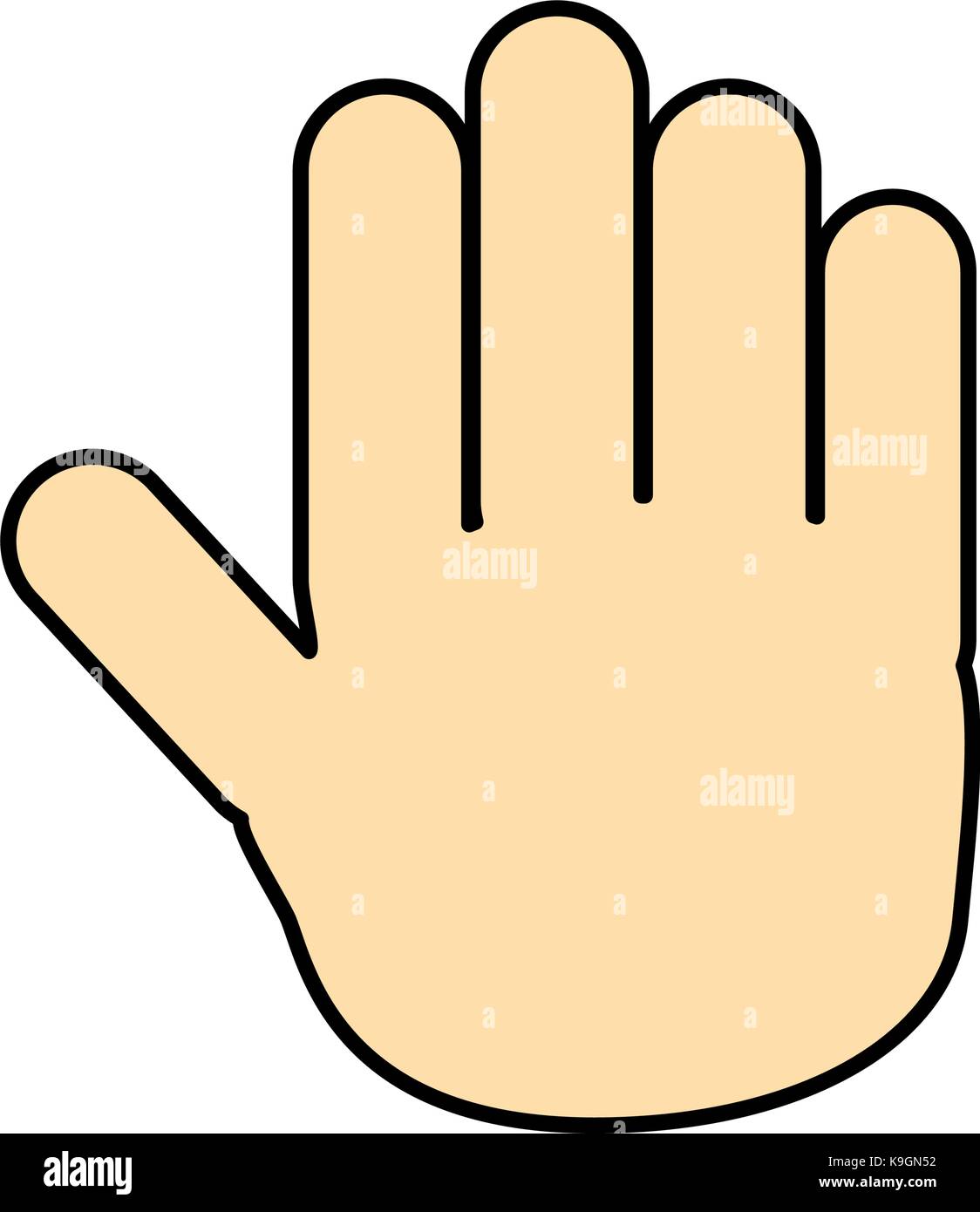 human hand icon Stock Vector Image & Art - Alamy