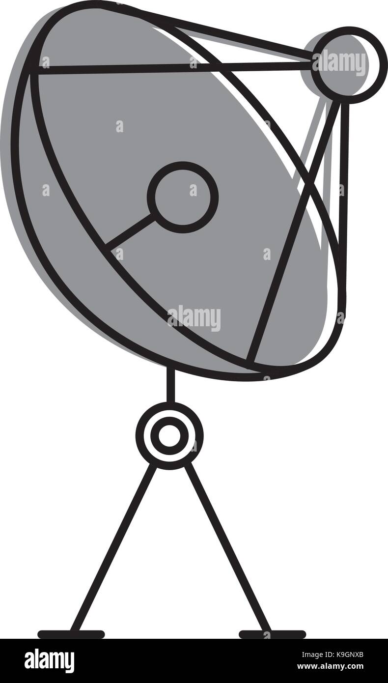 radar dish antenna for broadcast communication Stock Vector Image & Art ...