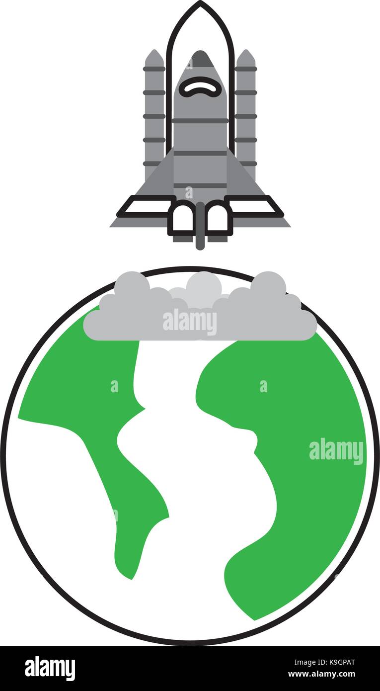 universe planet earth rocket launch space Stock Vector Image & Art - Alamy