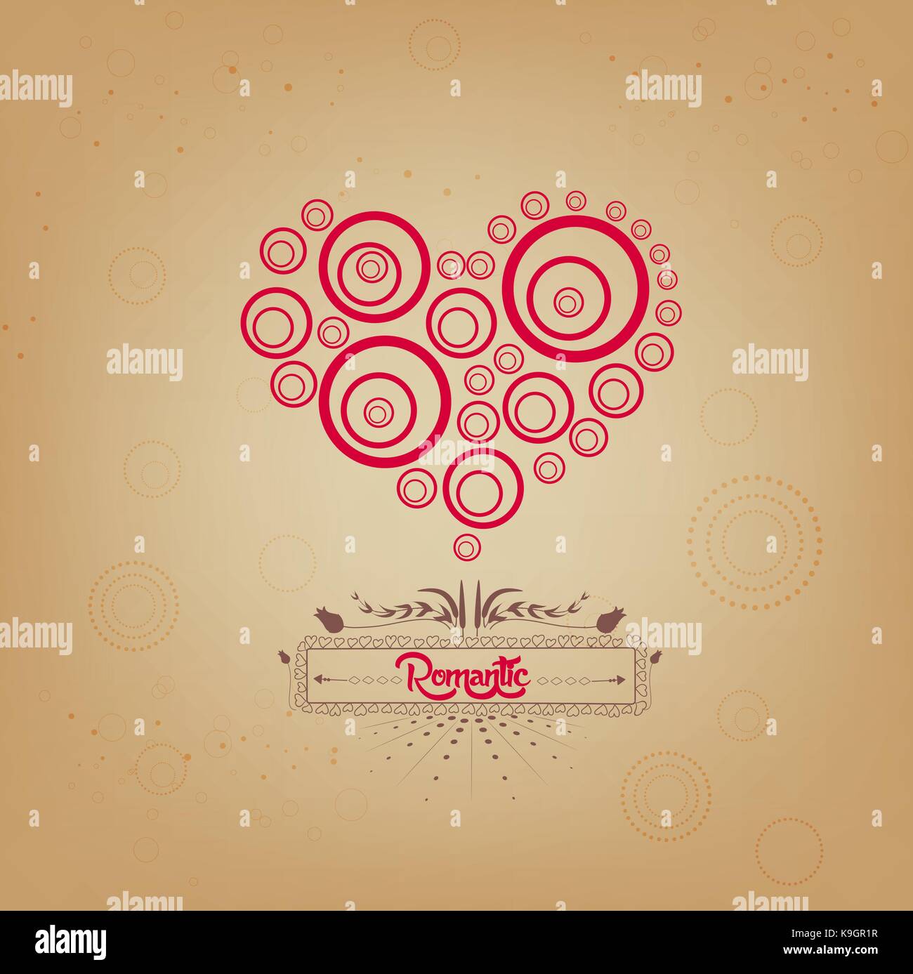 valentines day with heart romantic Stock Vector Image & Art - Alamy