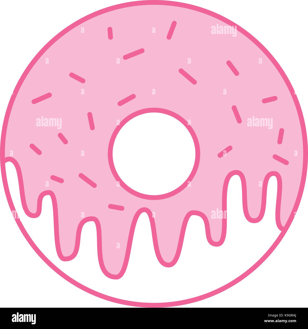 sweet donut dessert bakery food Stock Vector Image & Art - Alamy