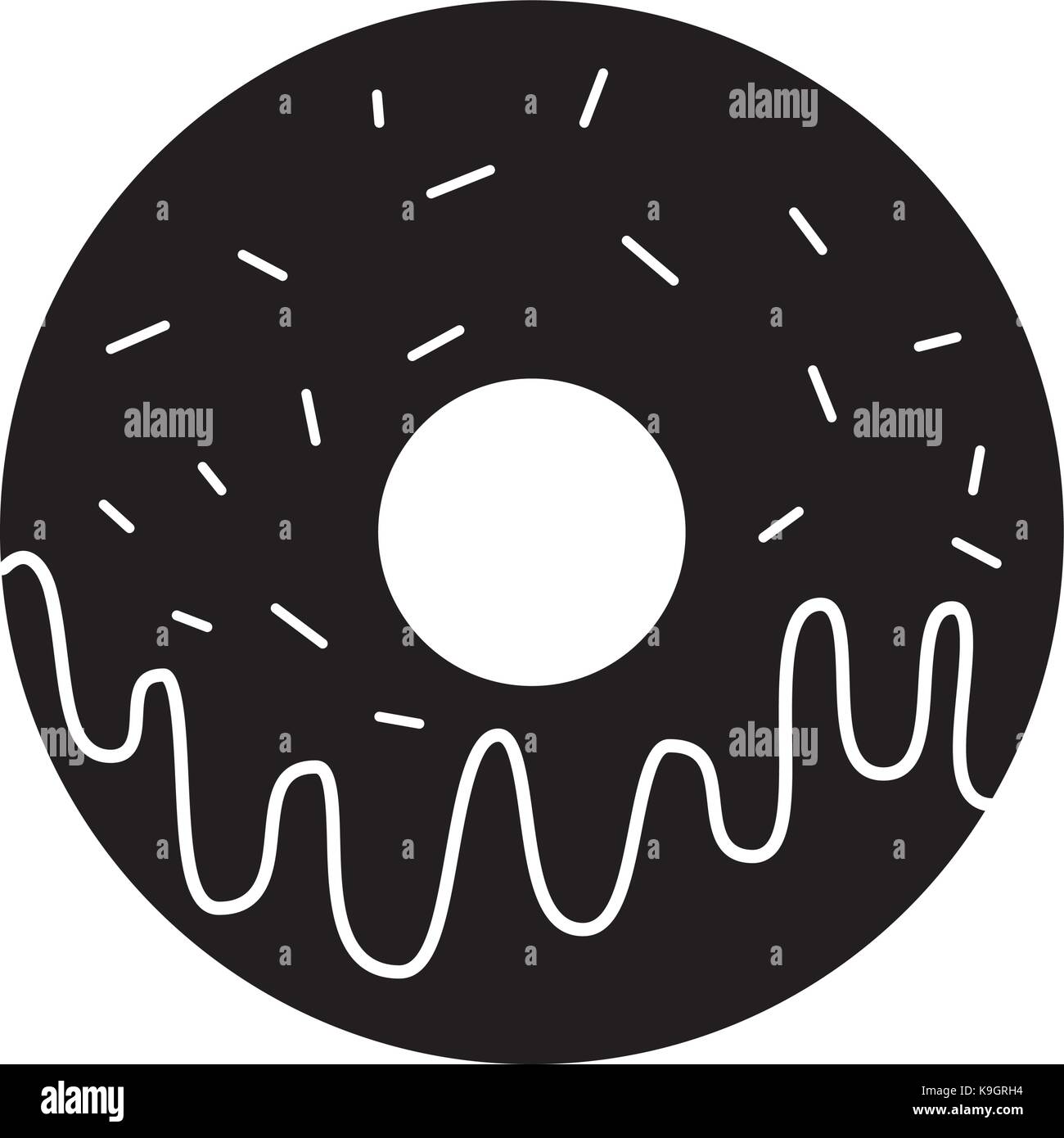 sweet donut dessert bakery food Stock Vector Image & Art - Alamy