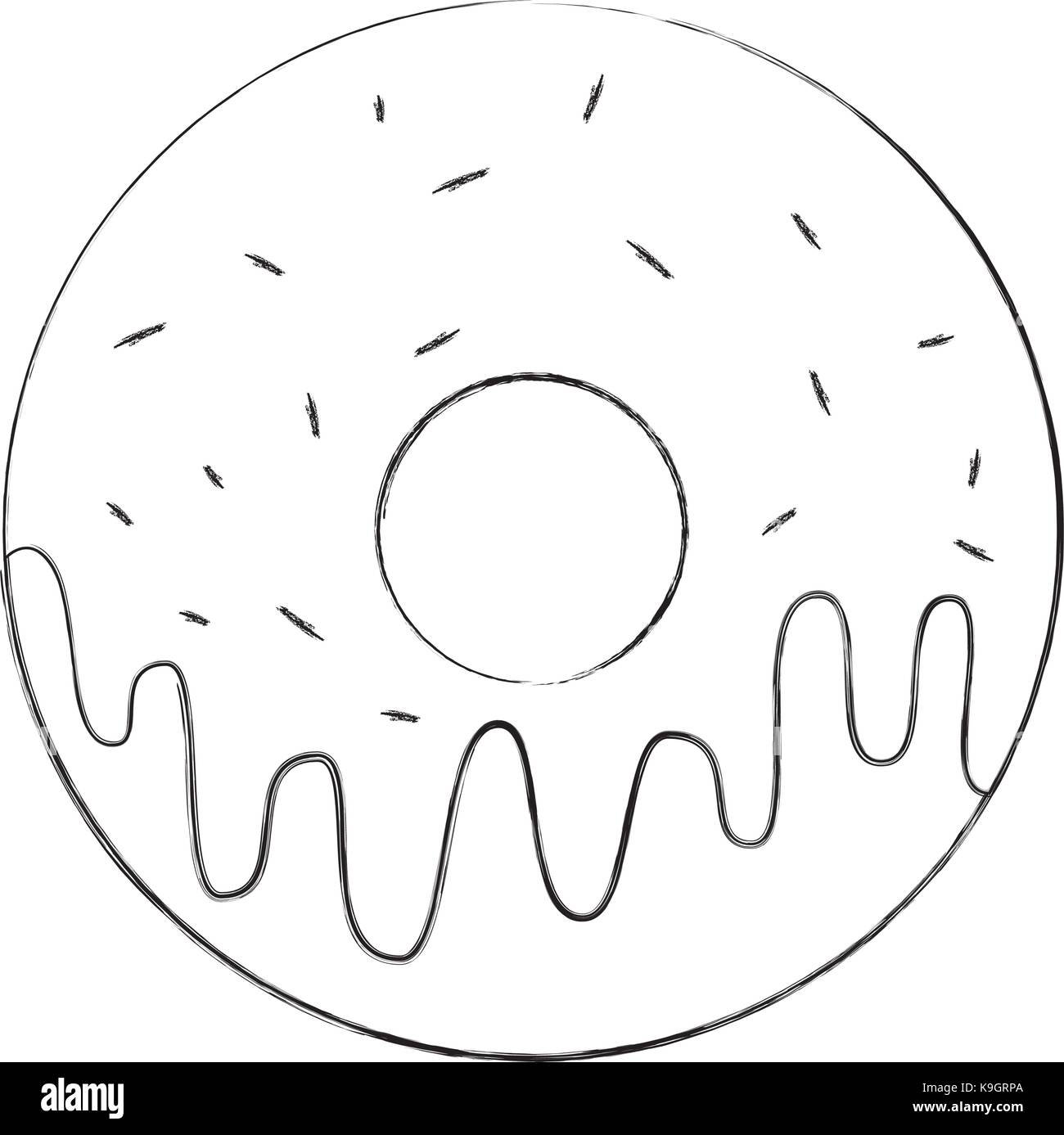 sweet donut dessert bakery food Stock Vector Image & Art - Alamy