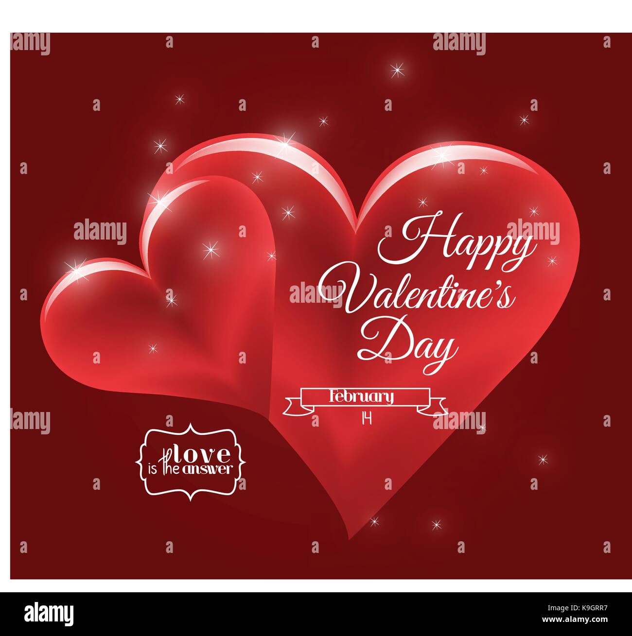 Valentine's day or Wedding background with hearts Stock Vector Image ...