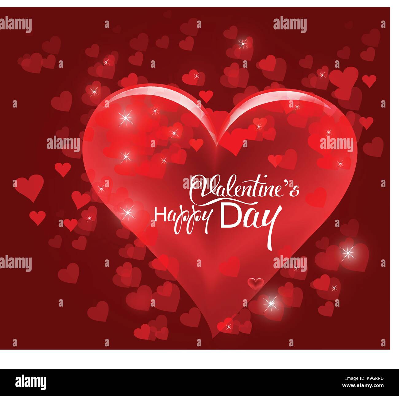 Valentine's day or Wedding background with hearts Stock Vector Image ...
