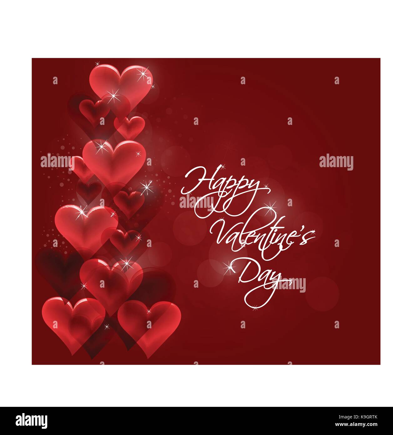 Valentine's day or Wedding background with hearts Stock Vector Image ...