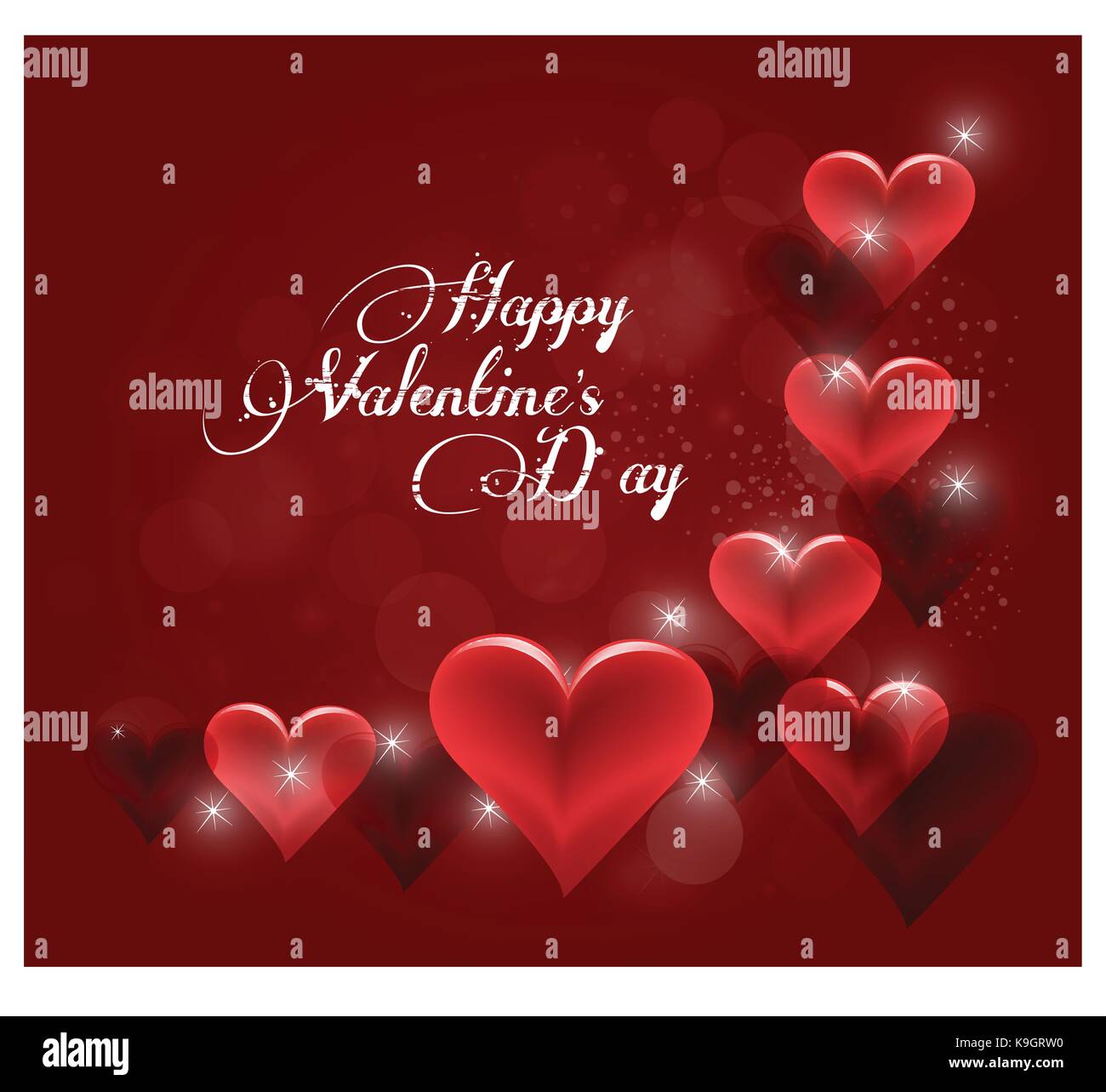 Valentine's day or Wedding background with hearts Stock Vector Image ...