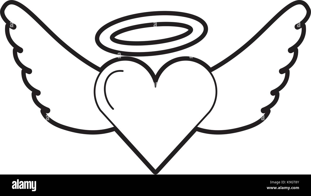 Romantic Heart Love Wings Valentine Tattoo Stock Vector Image Art Alamy https www alamy com stock image romantic heart love wings valentine tattoo 160795515 html