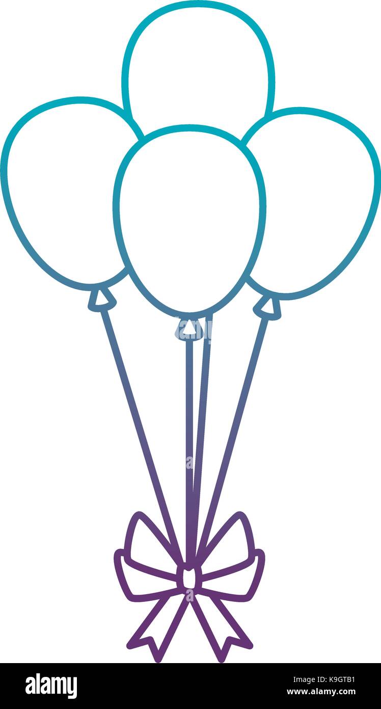 balloons air party decoration Stock Vector Image & Art - Alamy