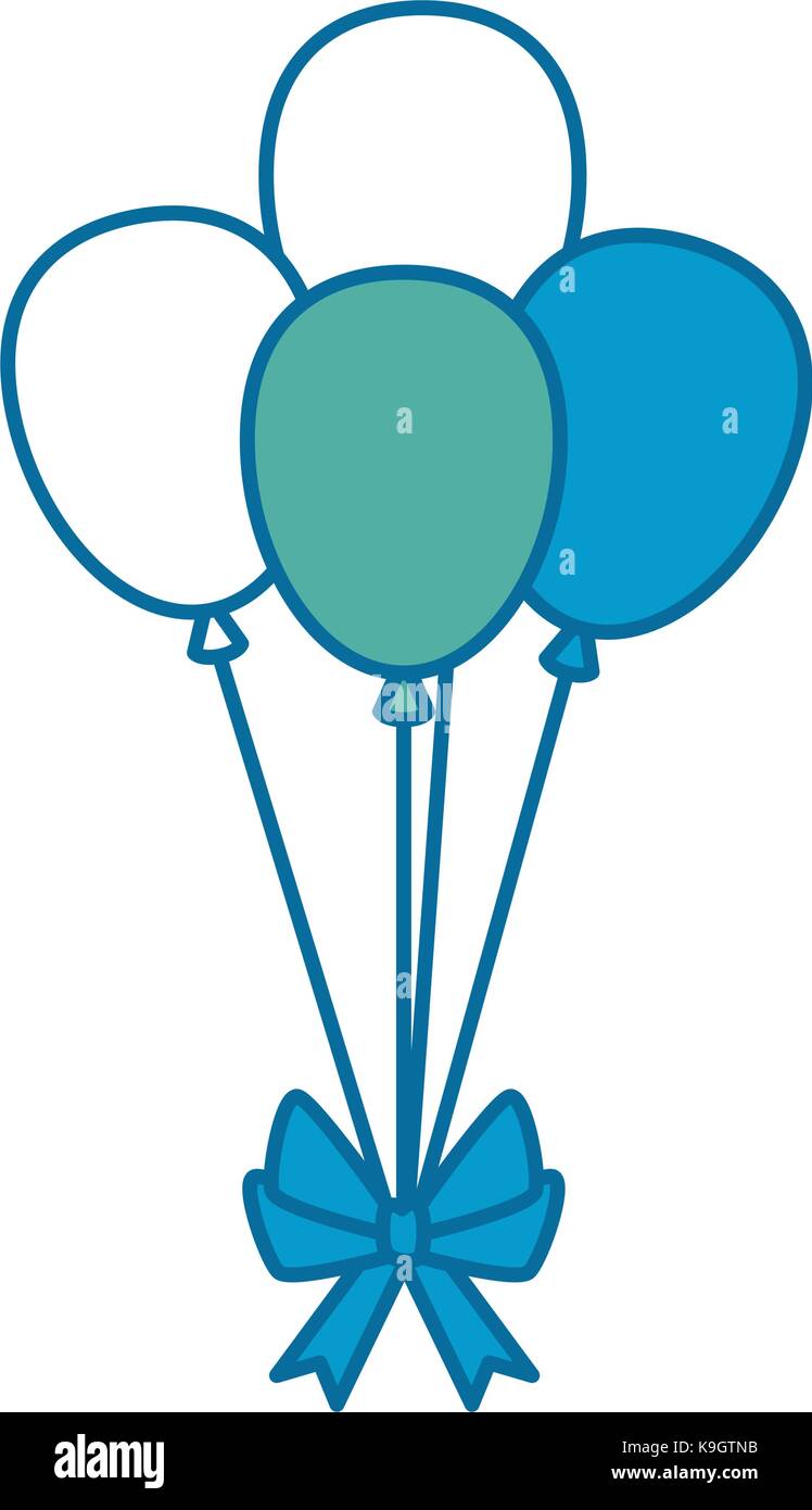 balloons air party decoration Stock Vector Image & Art - Alamy