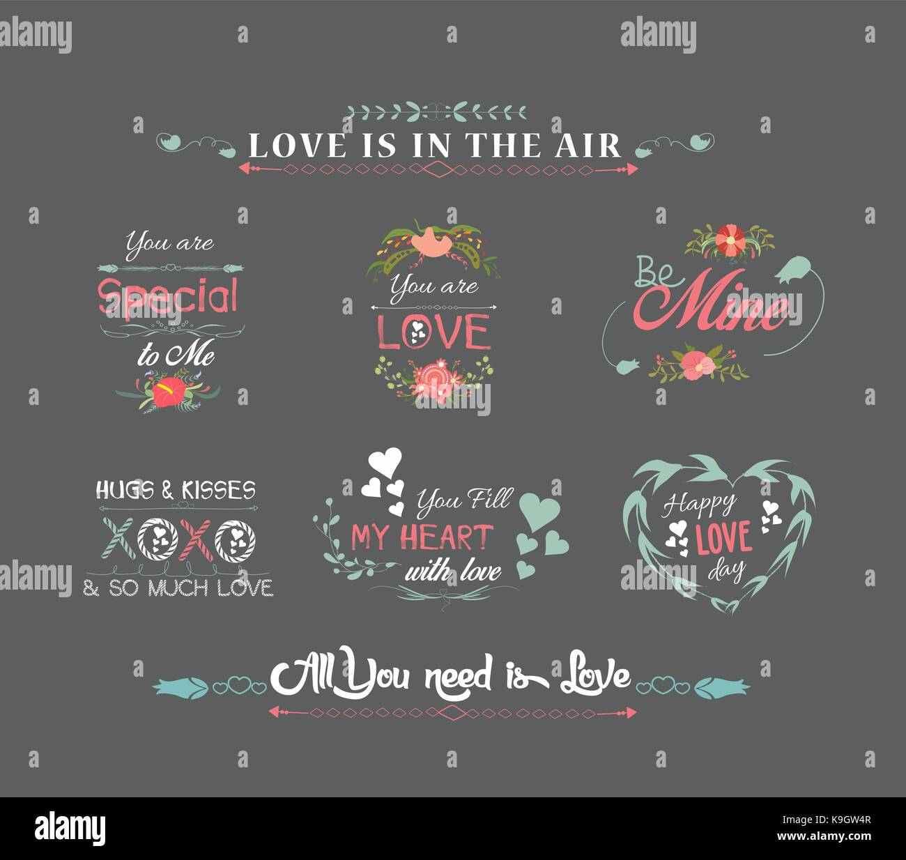 Mother day valentines letter Stock Vector Images - Alamy