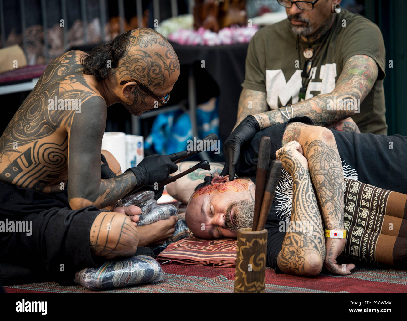 Tobacco docks tattoo convention hi-res stock photography and images