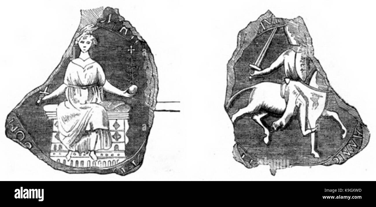 P245 Great Seal of King John affixed to Magna Charta Stock Photo - Alamy