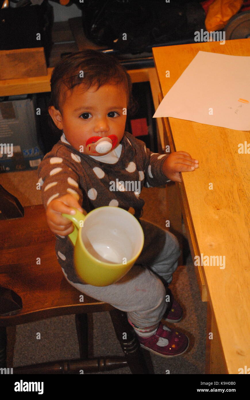 Asking For A Drink Stock Photo Alamy