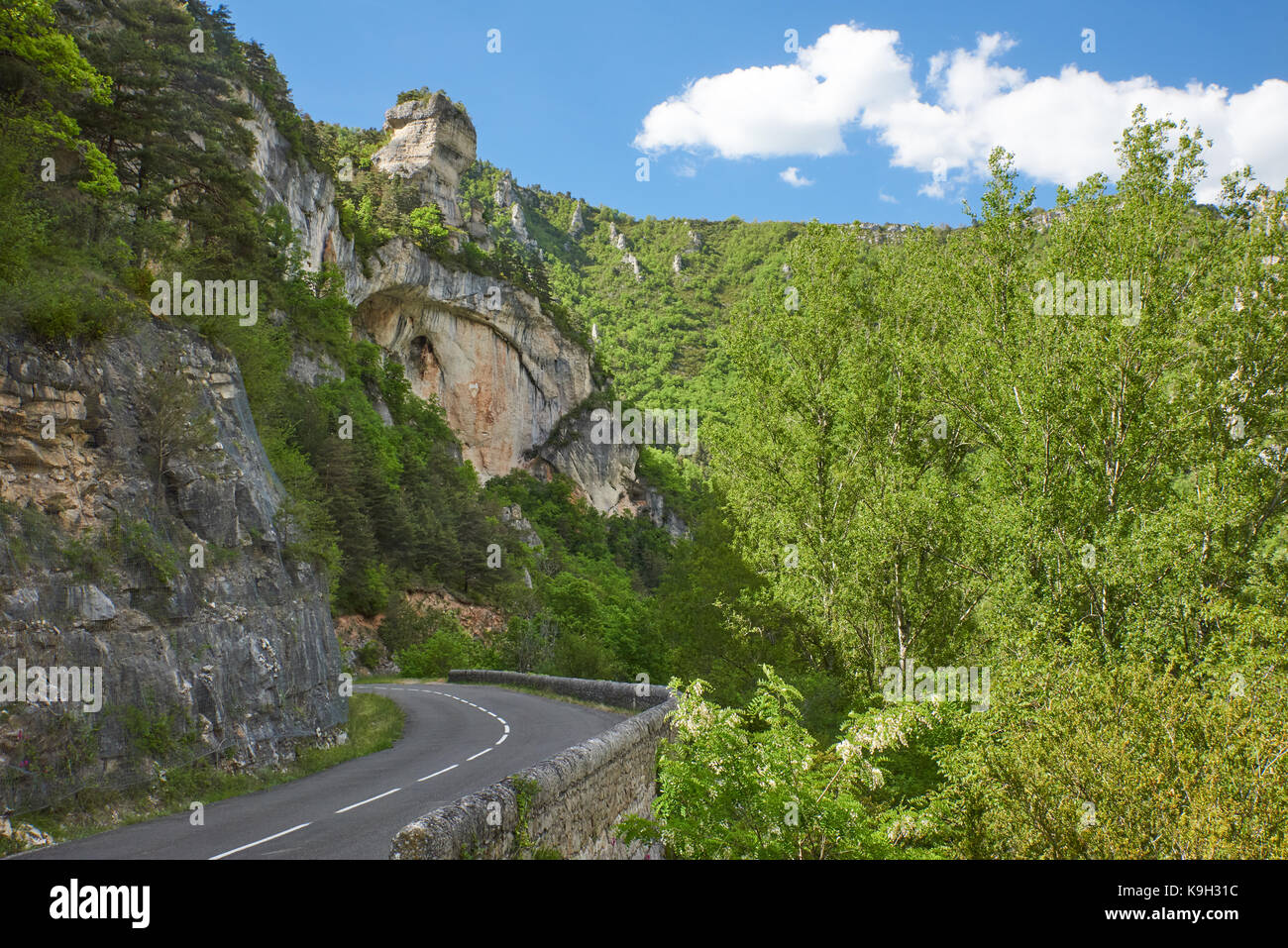 Following the Tarn Gorges Stock Photo