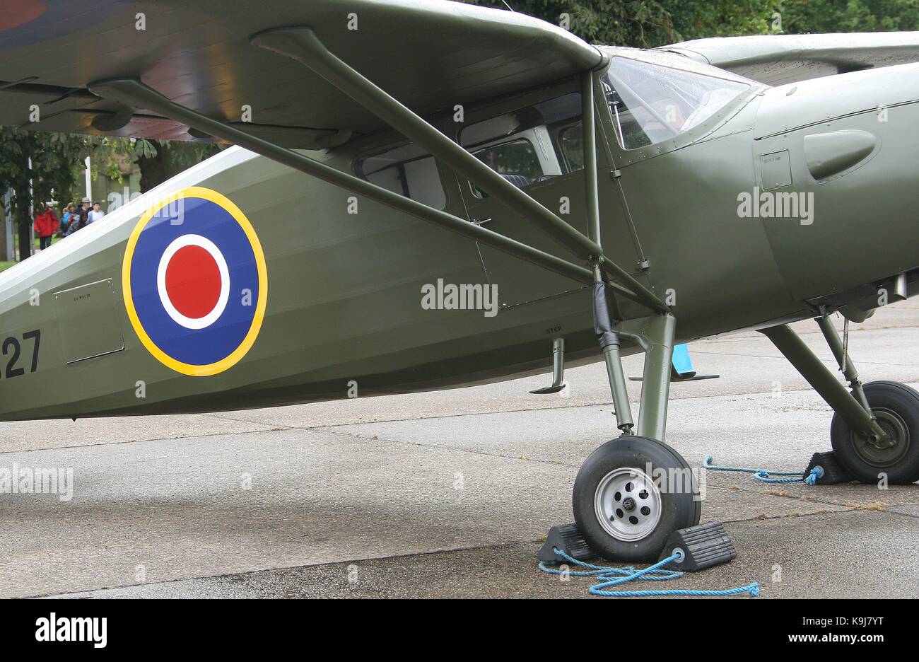 Le Broussard Max Holste 5-ML aircraft at first airshow held on September at RAF Scampton on the outskirts of the city of Lincoln England GB UK 2017 Stock Photo