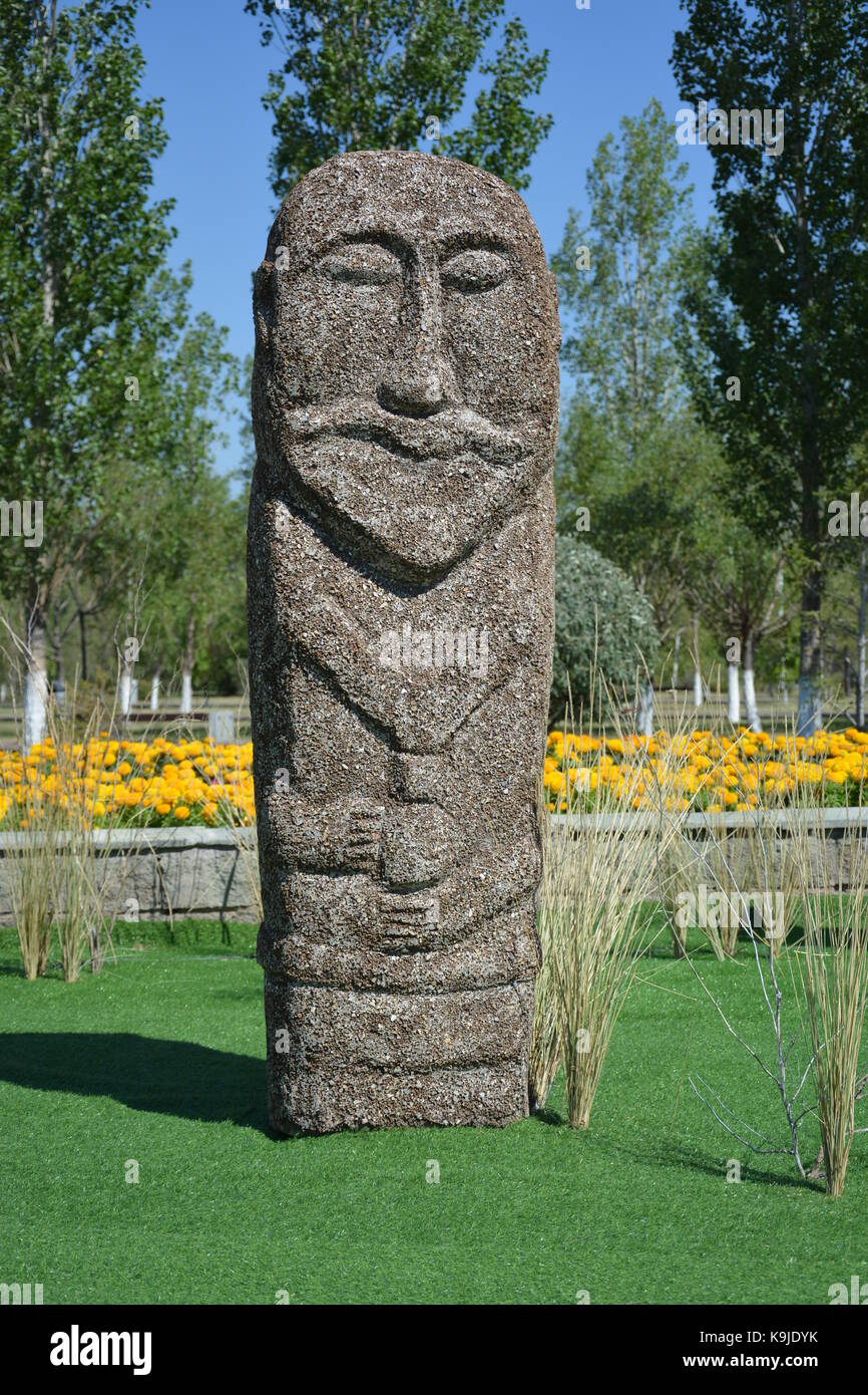 Astana, Kazakhstan - Exhibit in ethnic festival in summer 2017 Stock