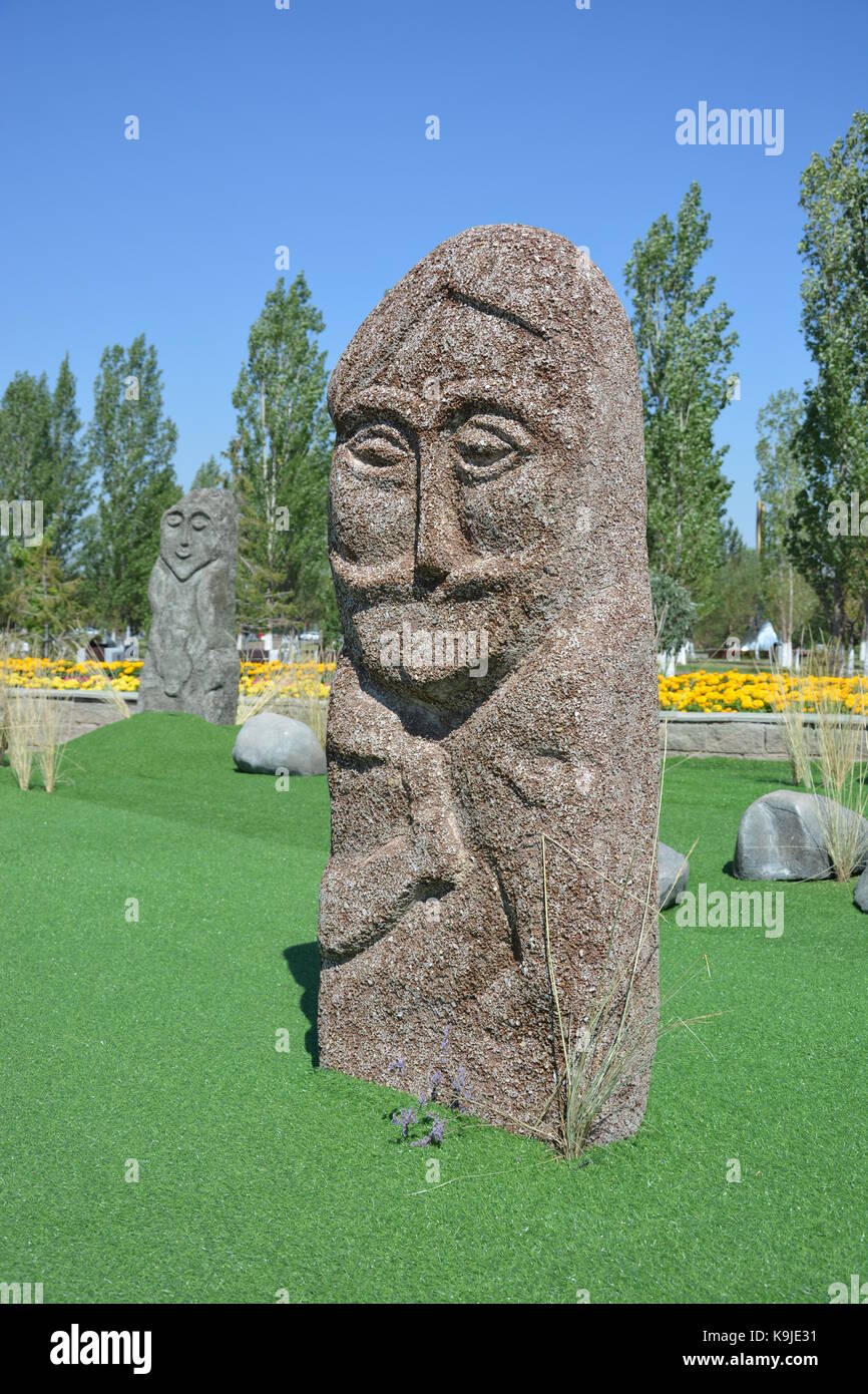 Astana, Kazakhstan - Exhibit in ethnic festival in summer 2017 Stock