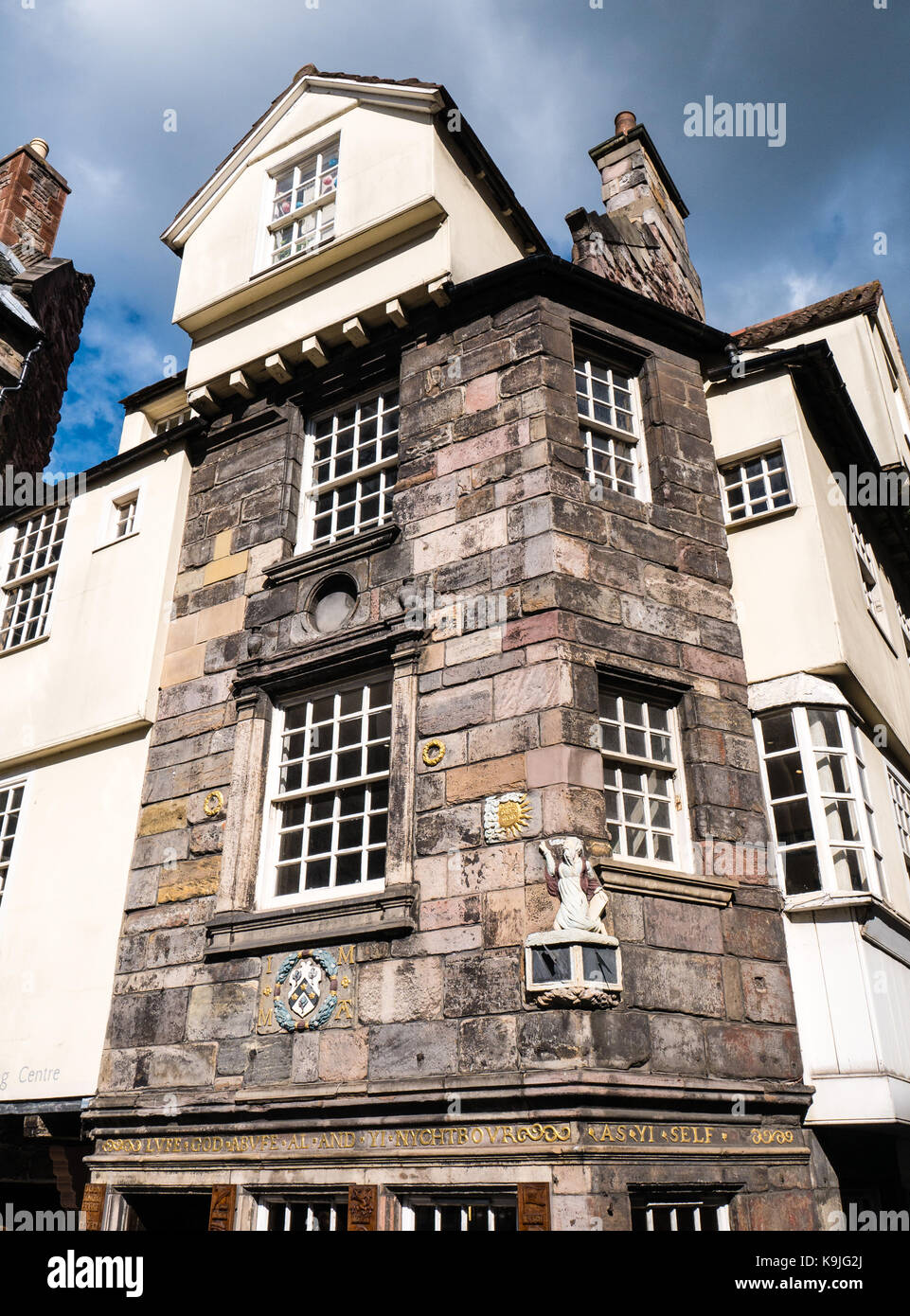 Scottish Storytelling Centre, John Knox House, Edinburgh High St, Old Town, Edinburgh, Scotland Stock Photo