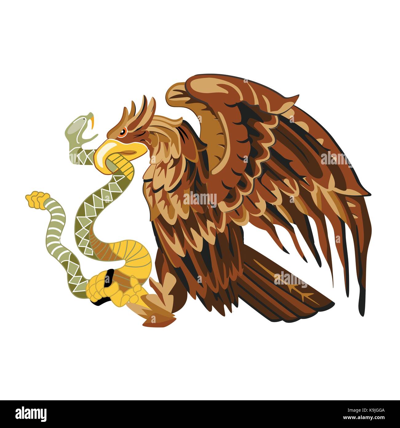 Vector illustration heraldic eagle symbol, sign. Stock Vector