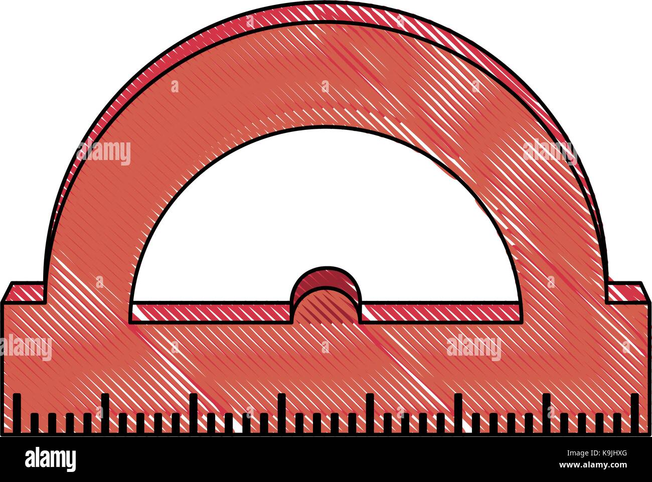 angle meter ruler Stock Vector