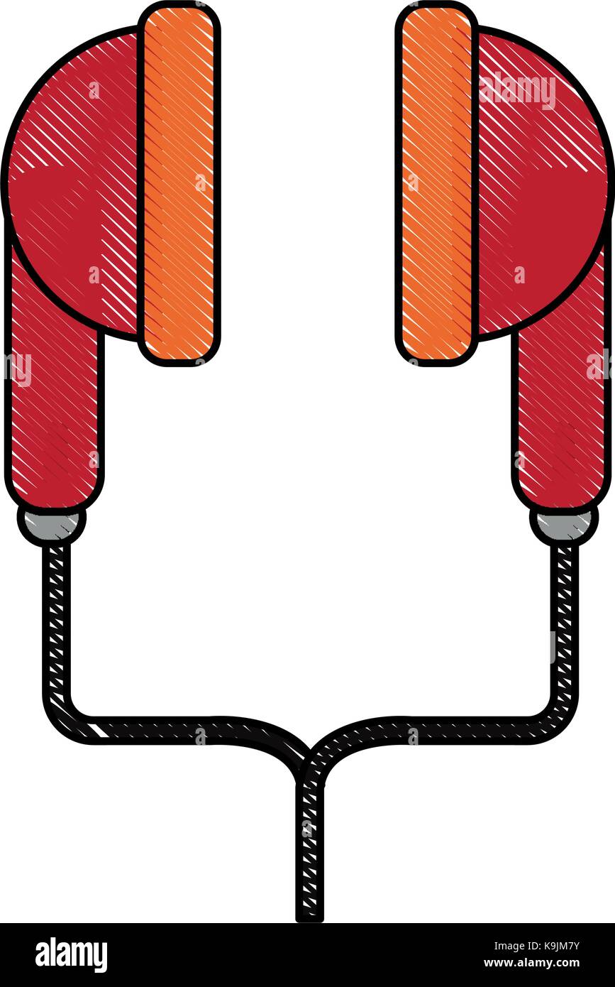 Music earphones device Stock Vector Image & Art - Alamy