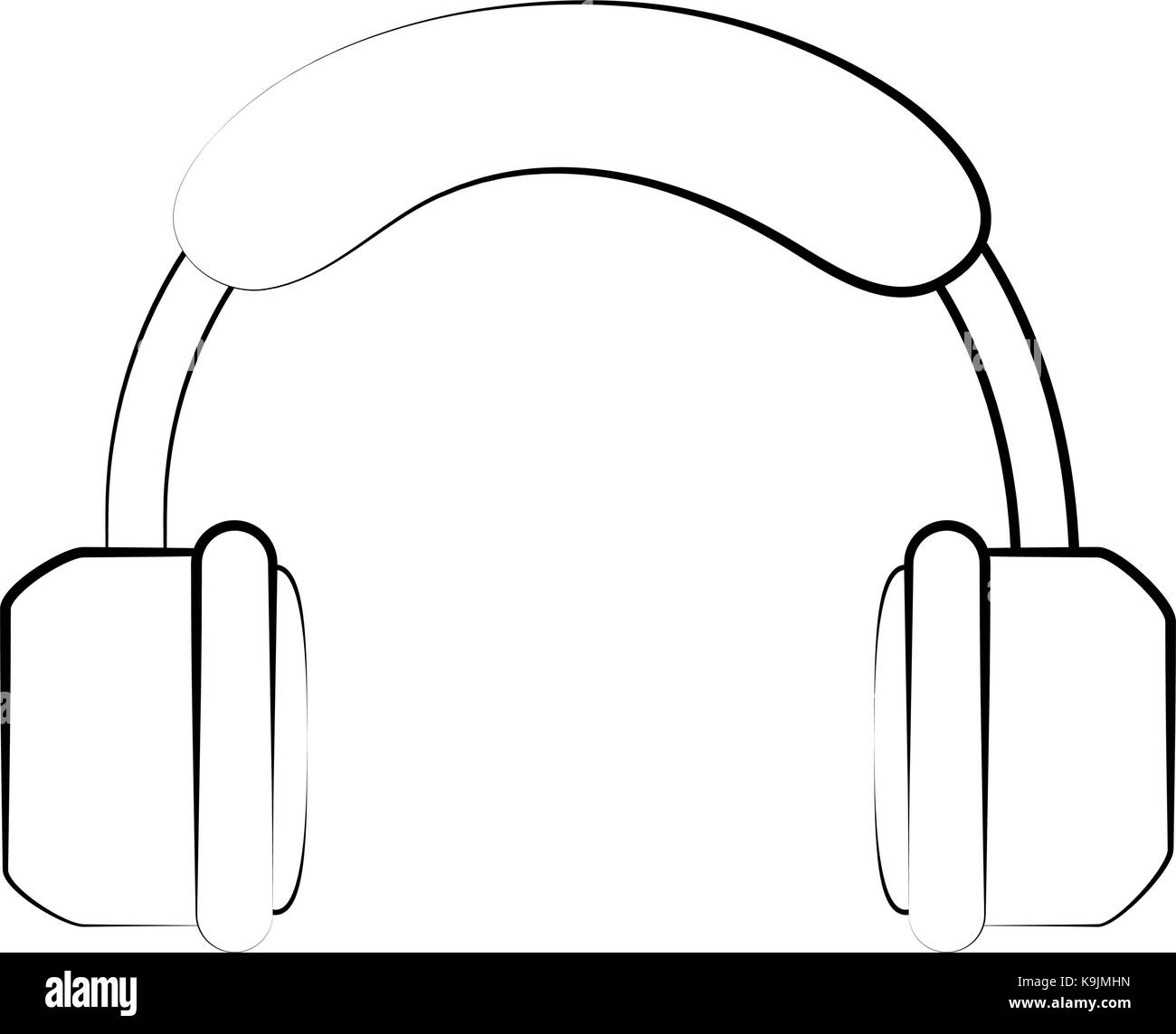Music earphones device Stock Vector Image & Art - Alamy