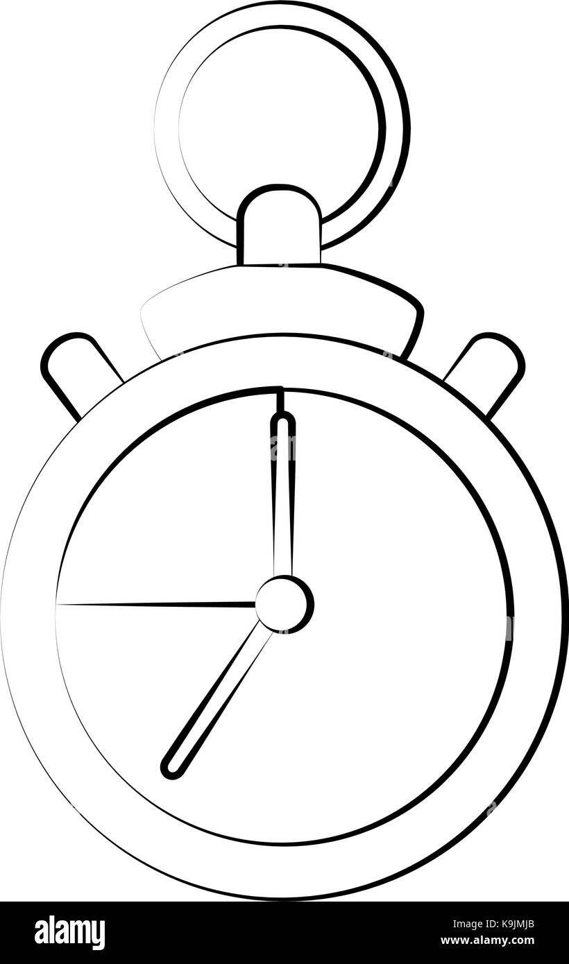 Clock timer isolated Stock Vector Image & Art - Alamy