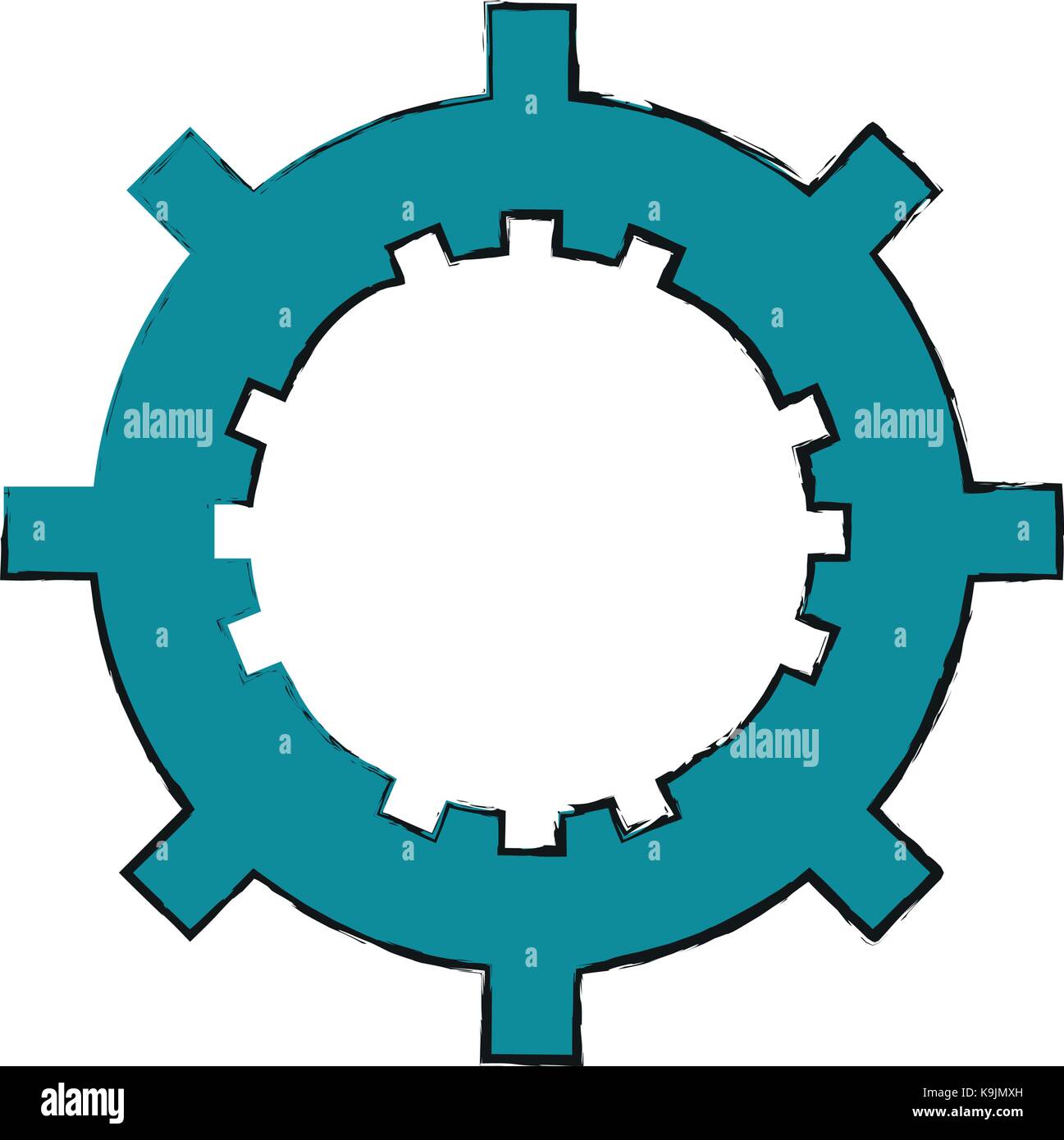 Gear machinery piece Stock Vector Image & Art - Alamy