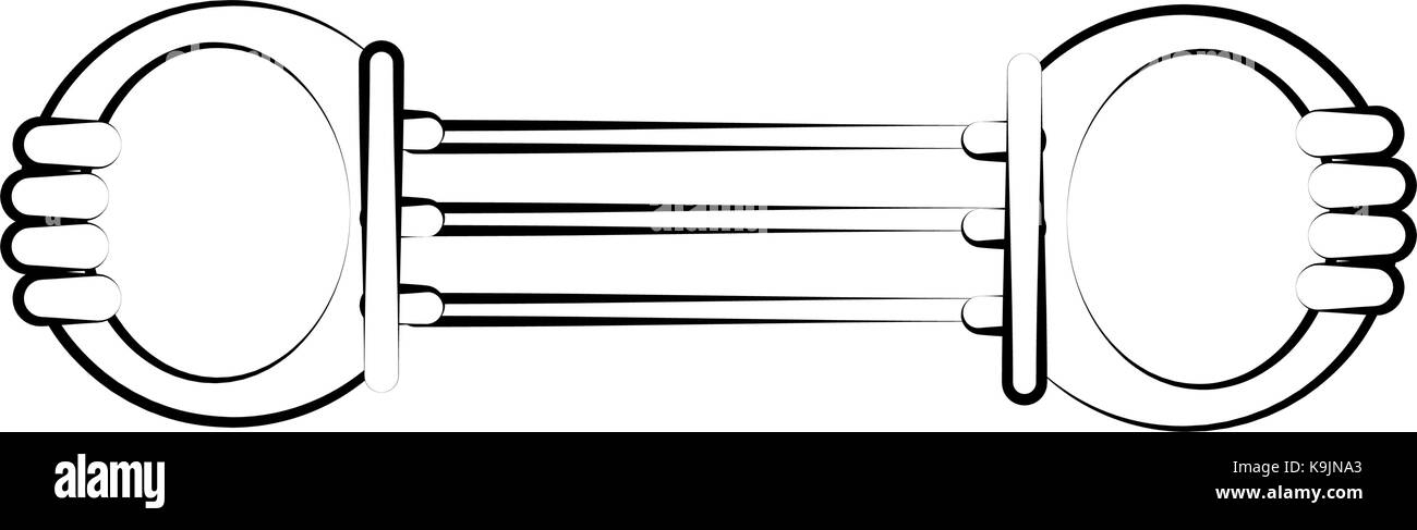 Resistance band fitness Stock Vector Image & Art - Alamy