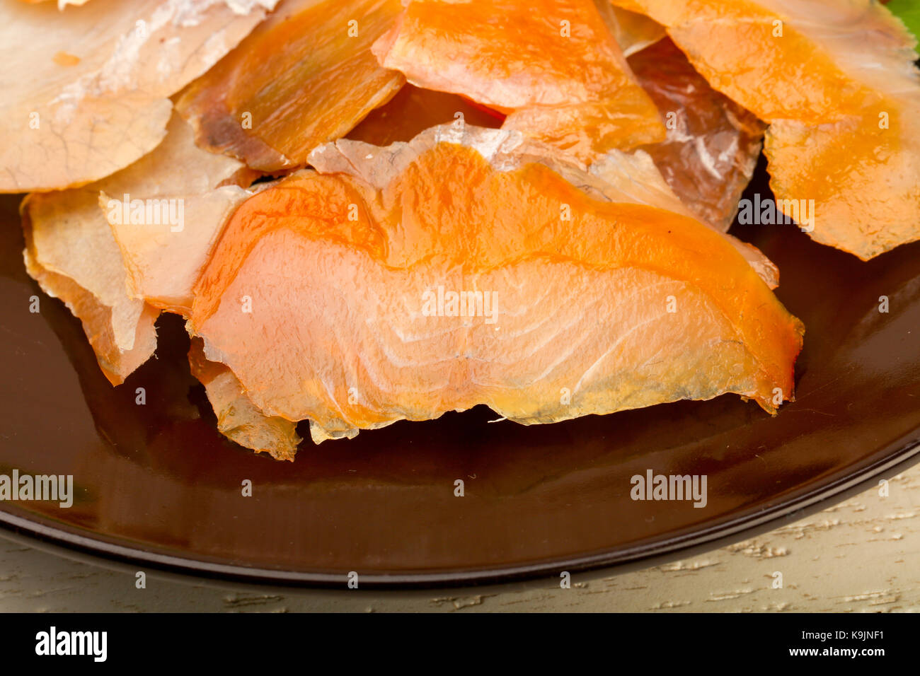 Smoked catfish fillet carpaccio Stock Photo Alamy