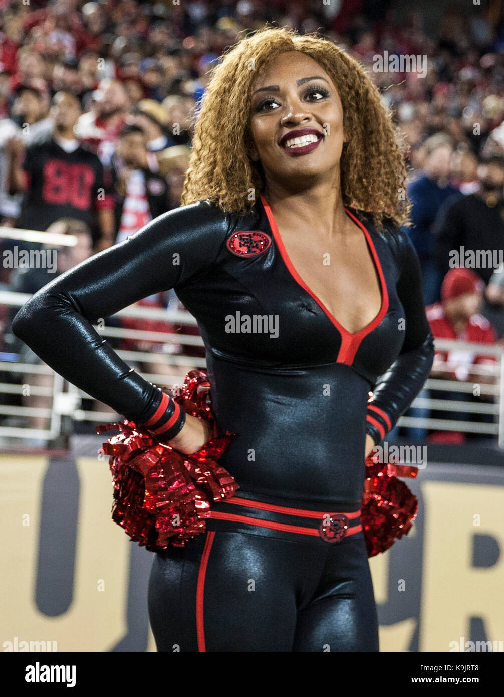 Santa Clara USAA CA. 21st Sep, 2017. 49ers cheerleaders during the NFL Football game between Los Angeles Rams and the San Francisco 49ers 41-39 lost at Levi Stadium San Francisco Calif. Thurman James/CSM/Alamy Live News Stock Photo