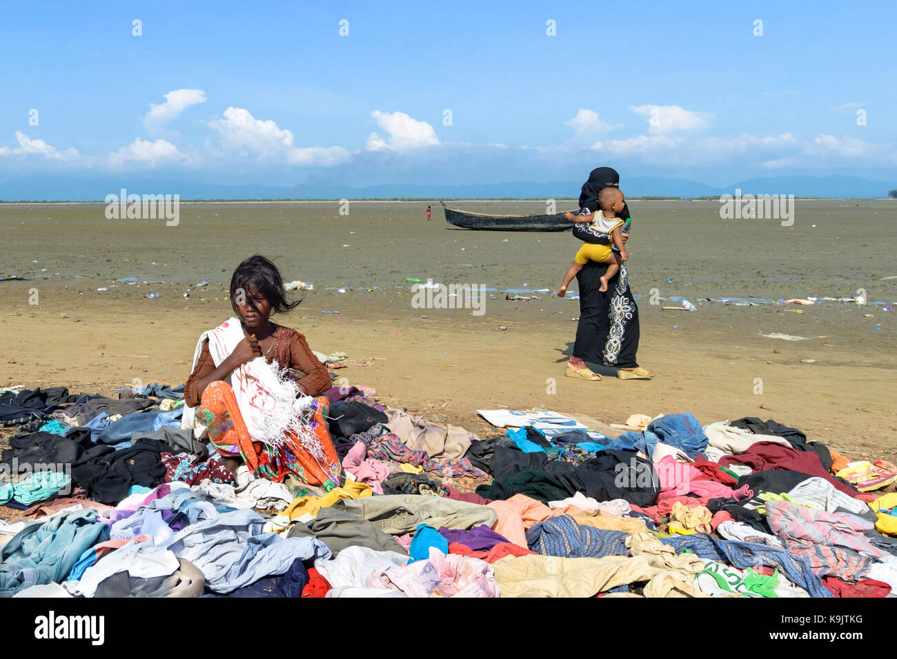 Rohingya refugees in Bangladesh Stock Photo