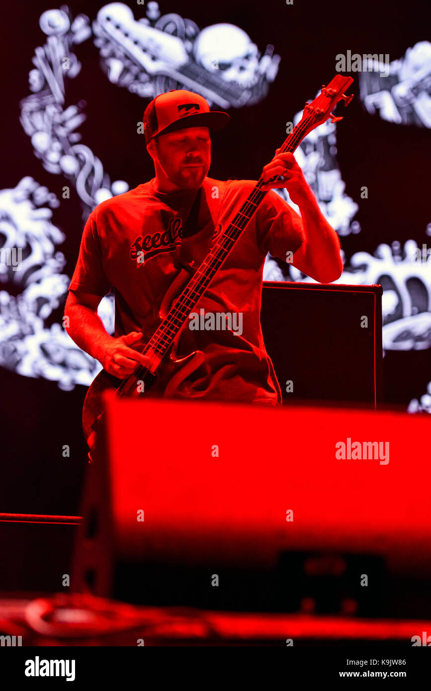 Las Vegas, Nevada - September 22, 2017 - Slightly Stoopid performs for a large crowd at the Life is Beautiful festival in downtown Las Vegas - Photo Credit: Ken Howard/Alamy Live News Stock Photo