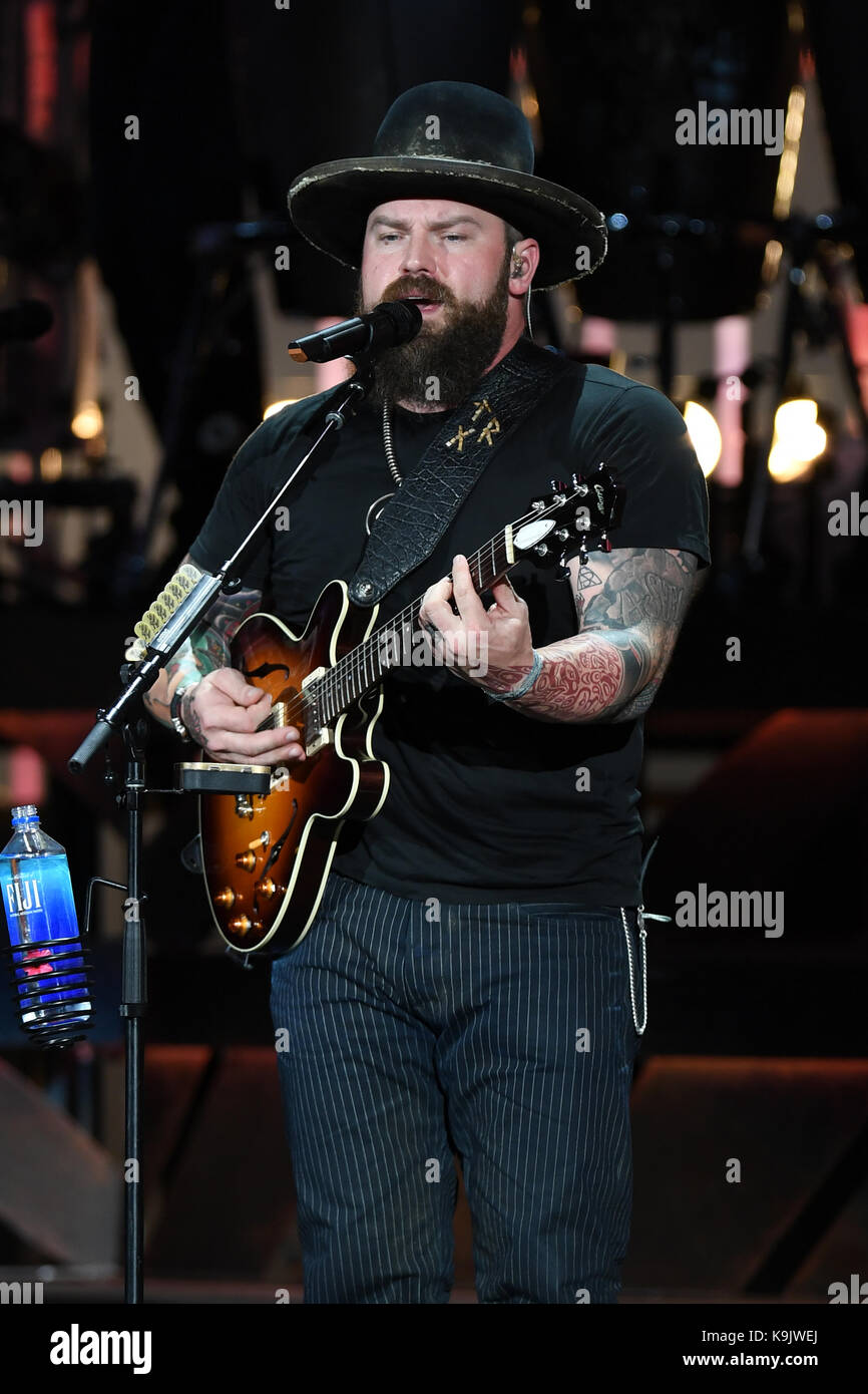 West Palm Beach, Florida, USA. 22nd Sep, 2017. Zac Brown Band performs