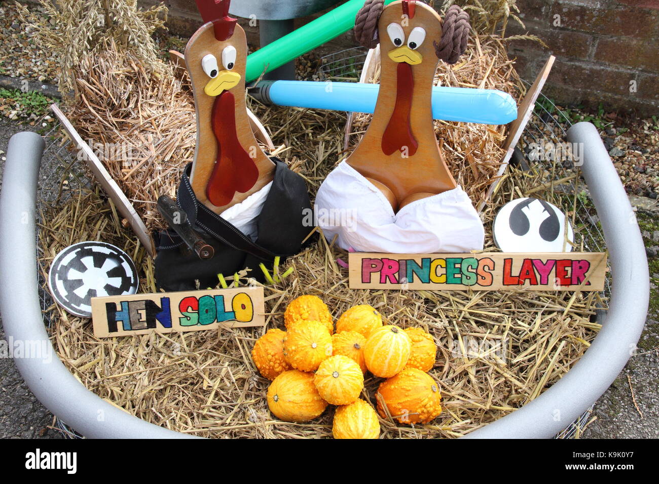 Clophill, UK. 23rd Sep, 2017. Clophill Village Scarecrow Festival