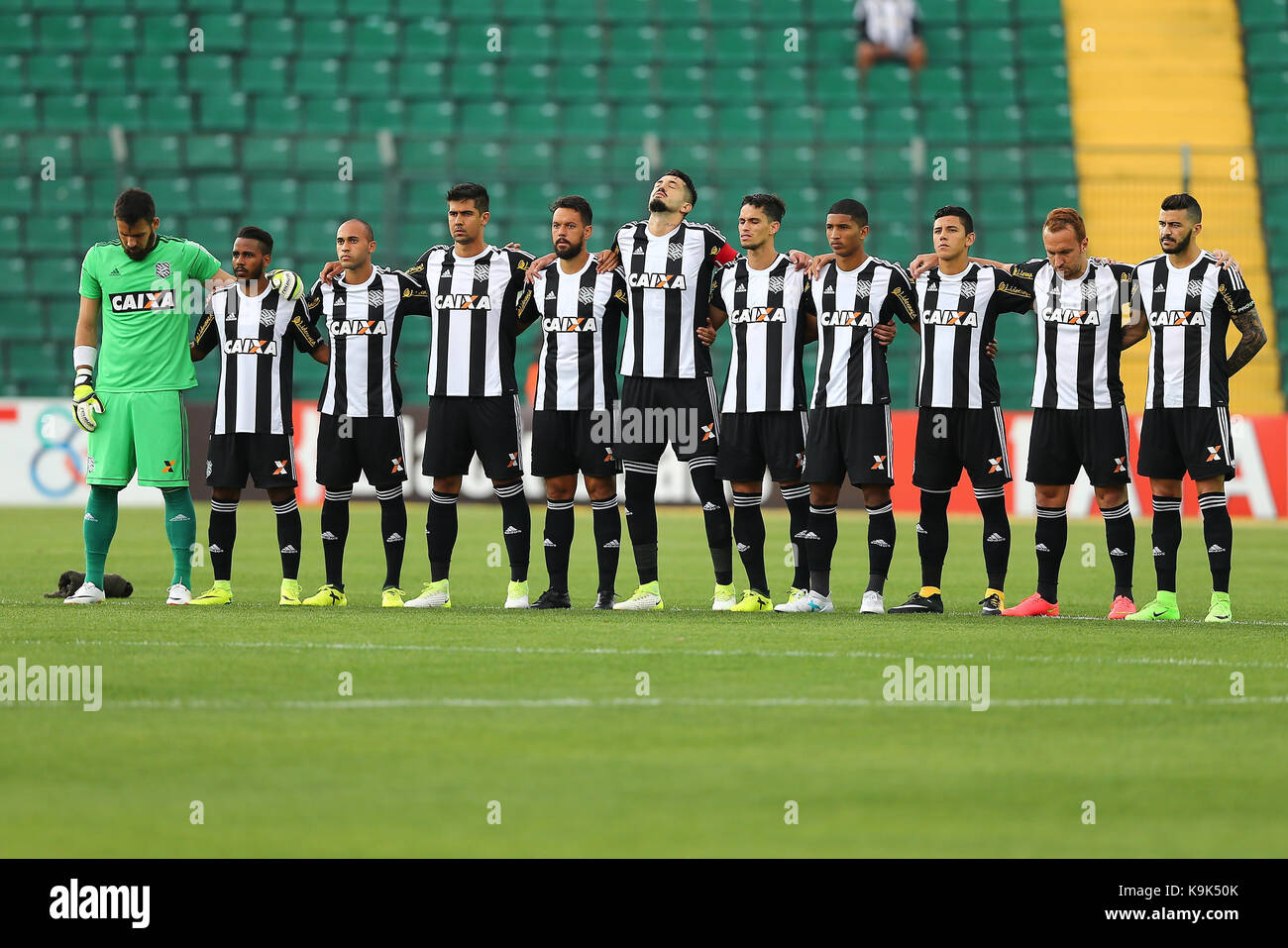 Florian Polis Sc 23 09 2017 Figueirense X Abc Team Of Figueirense Before The Match Between Figueirense And Abc Rn Held At Orlando Scarpelli Stadium In Florianopolis The Game Valid For The 25th