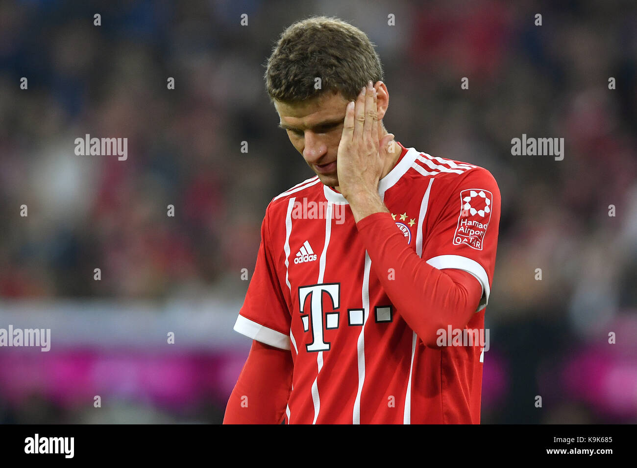 Muenchen, Deutschland. 22nd Sep, 2017. Thomas MUELLER (MULLER, FC