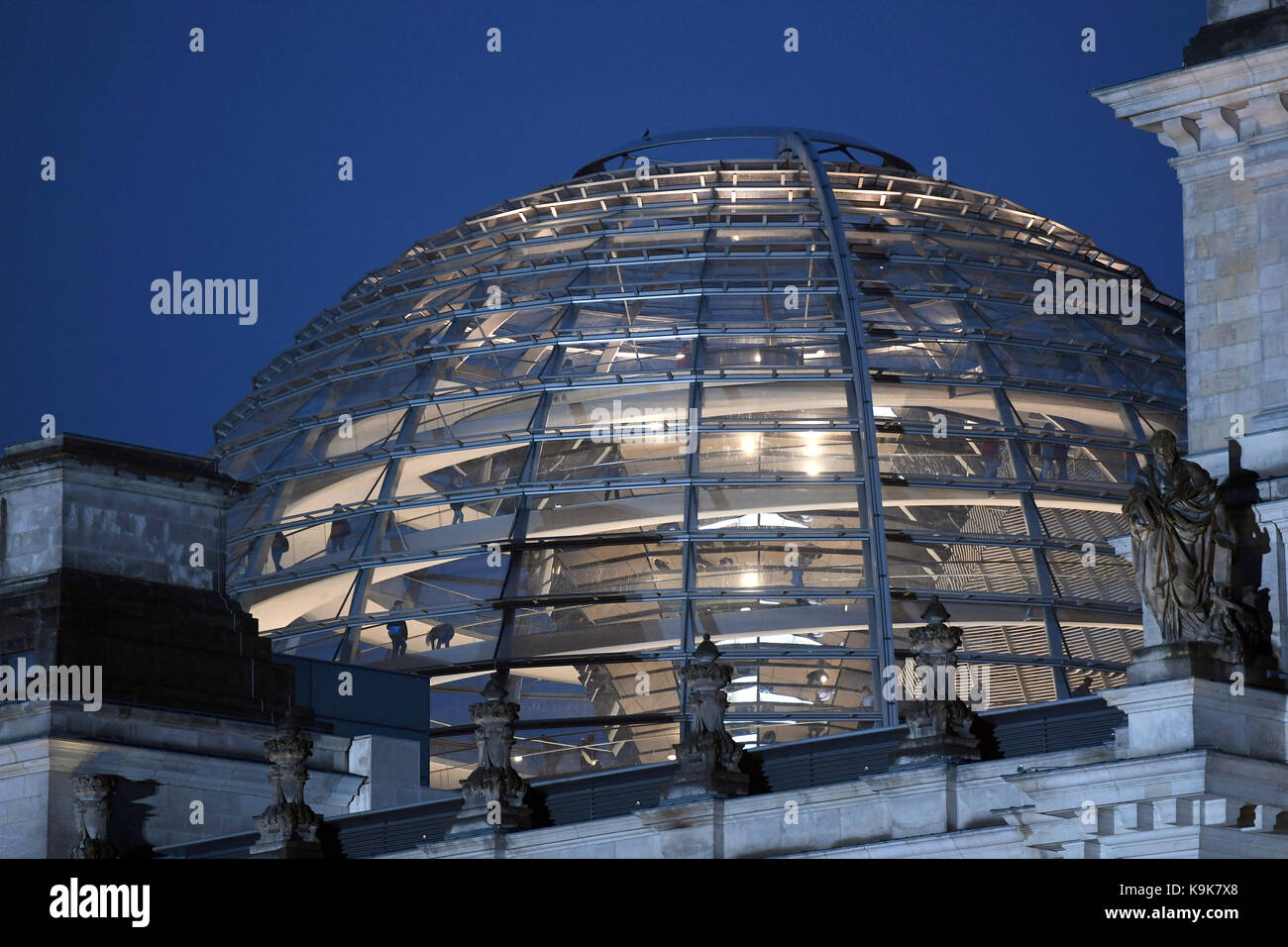 A view of the Reichstag, the building in which the German parliament ...