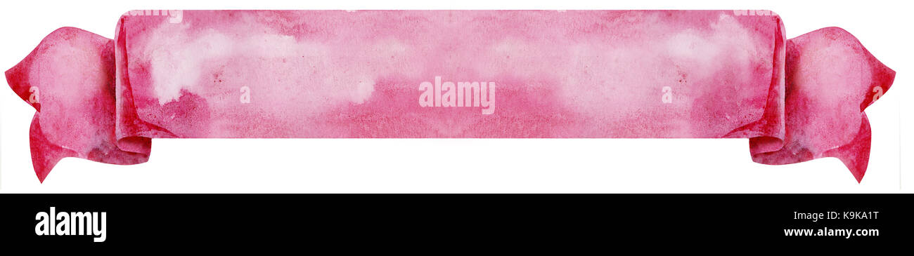 Pink ribbon banner hi-res stock photography and images - Alamy