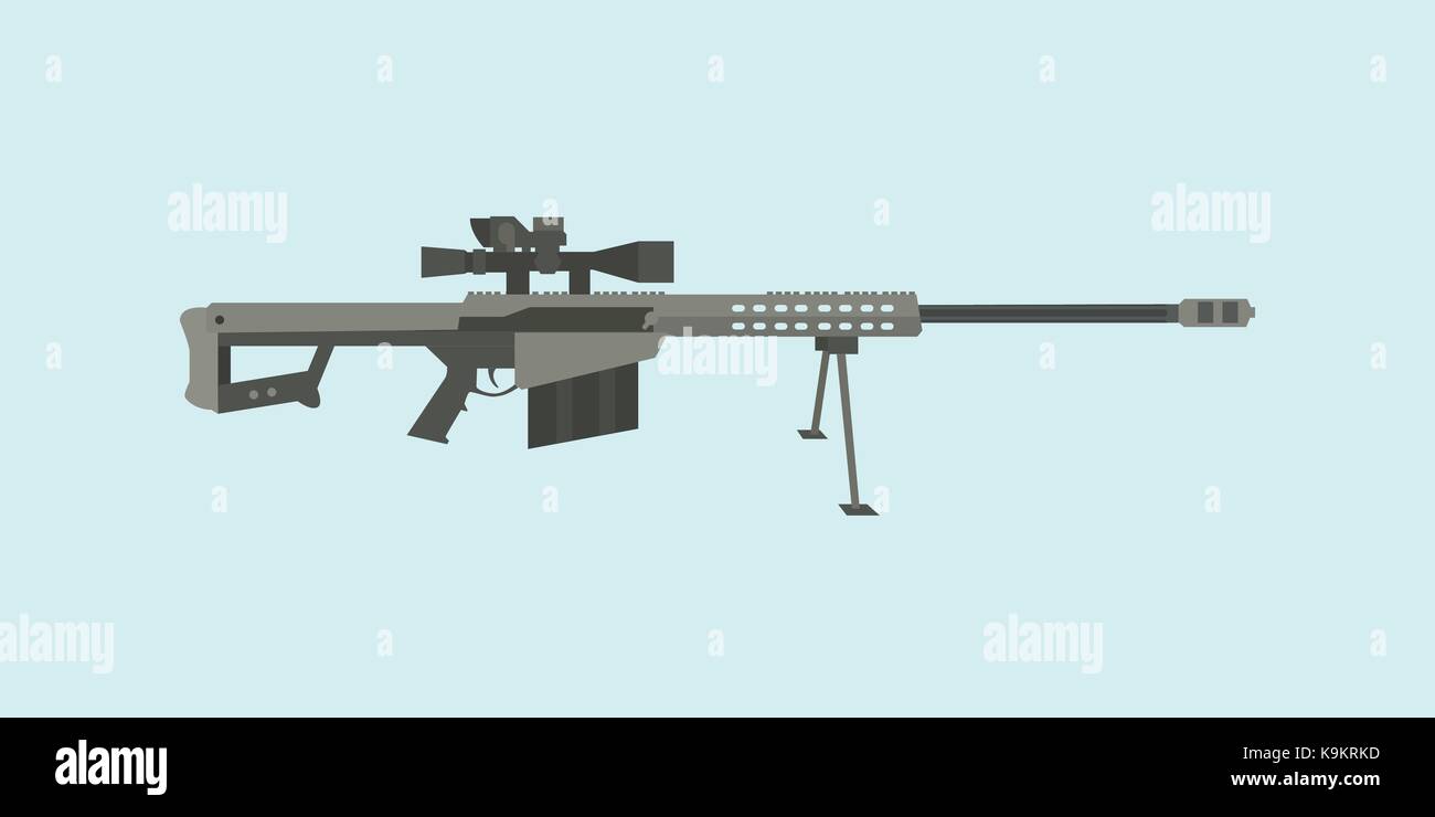 50 Caliber Sniper Rifle stock image. Image of combat - 17628817