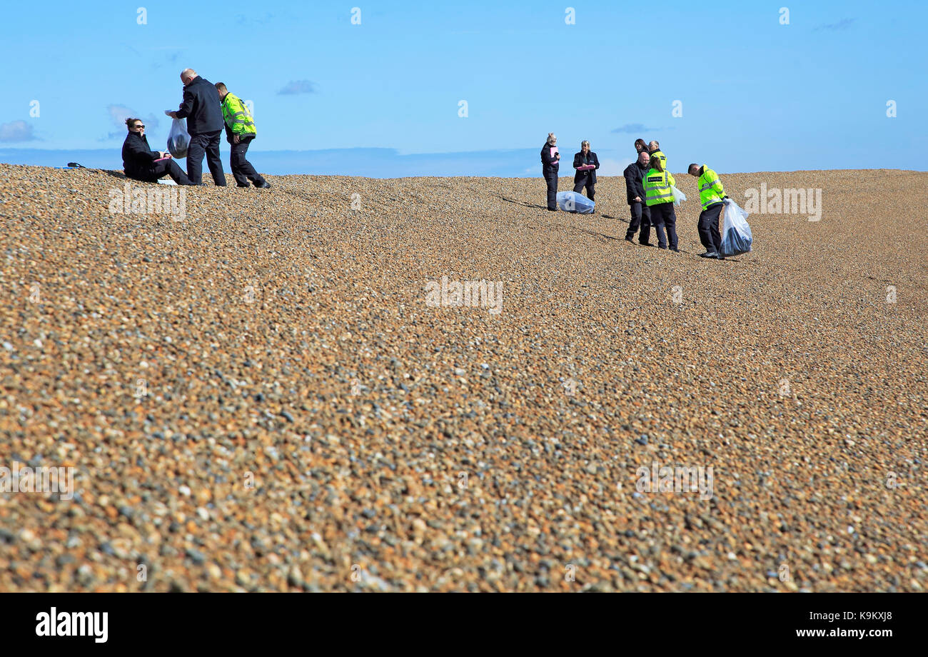 Border Force staff conduct training exercise on beach at Shingle Street ...
