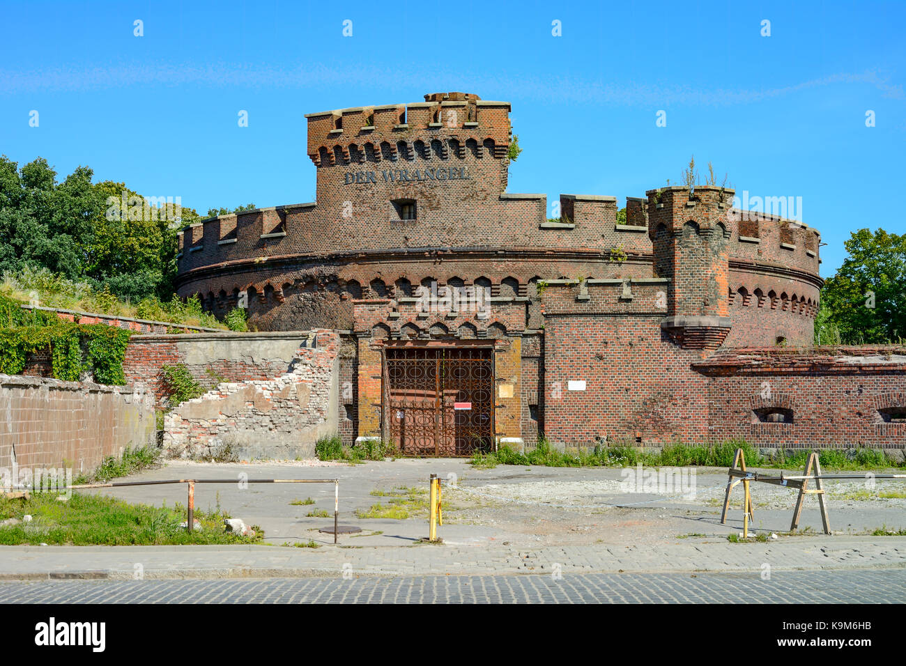 Kaliningrad, the tower Wrangel is part of the fortifications of the old Koenigsberg Stock Photo