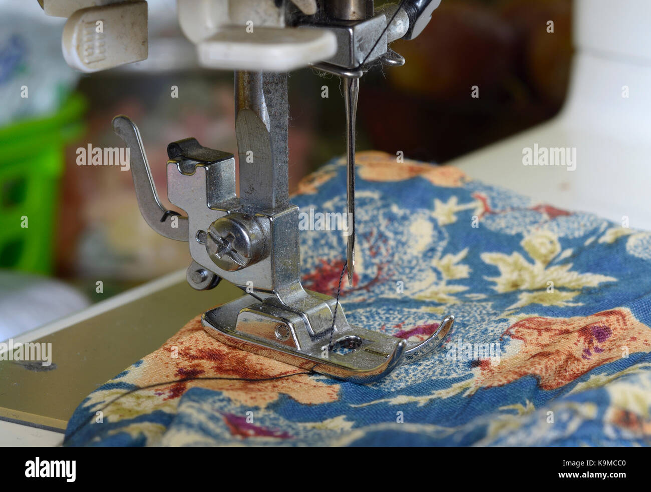 Parts of sewing machine needle bar, presser foot, needle Plate, feed