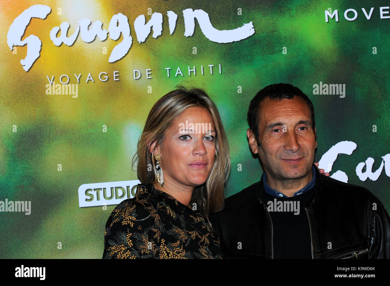 September 18th, 2017 - Paris  Vincent Cassel and cast members attend the 'Gauguin, Voyage de Tahiti' Film Premiere at Gaumont Opera in Paris. Stock Photo