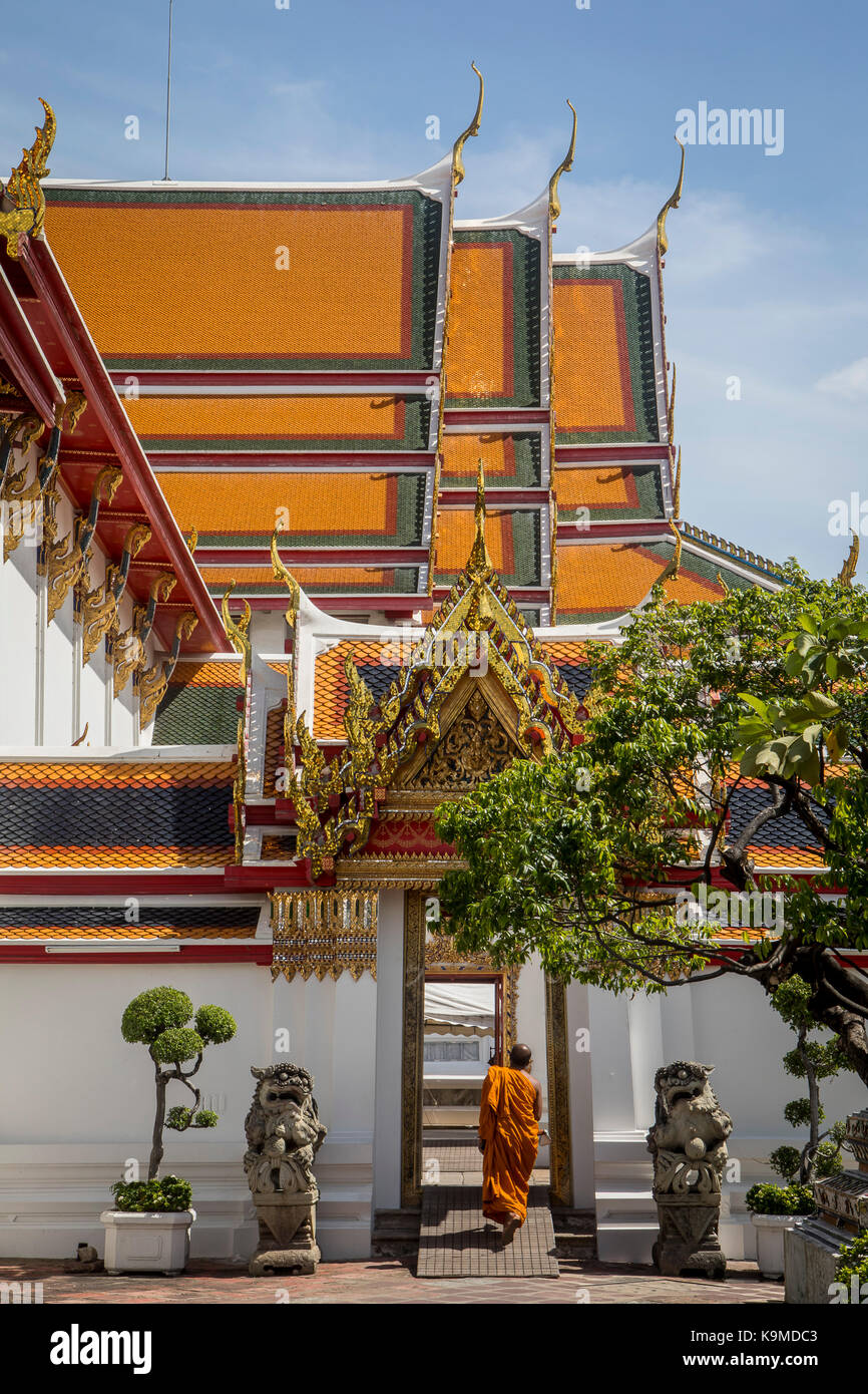 Wat Pho (Wat Po), Temple of the Reclining Buddha, Bangkok, Thailand Stock Photo